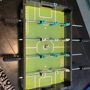 Black and Green Tabletop Soccer Game